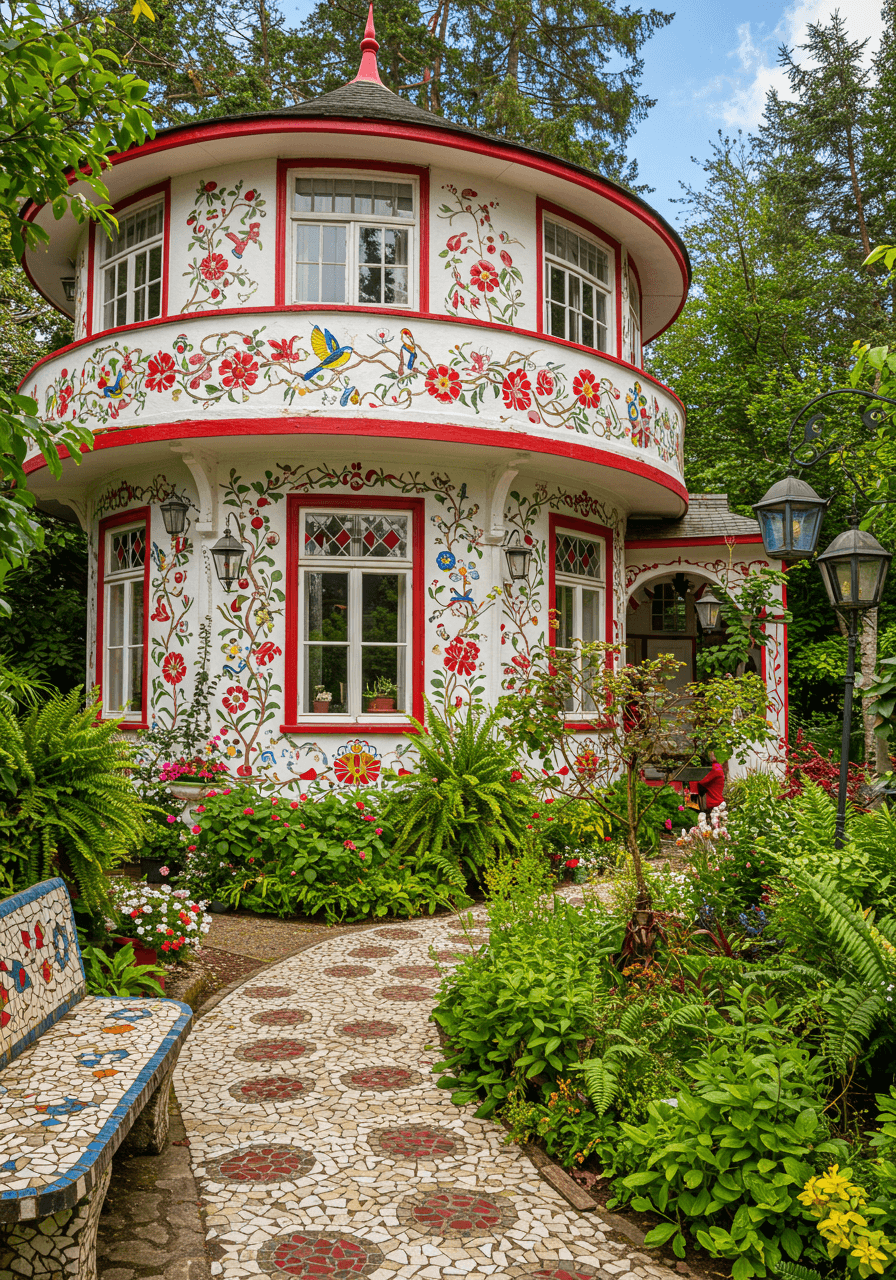 Boho Dreams Built Round A Whimsical Home Full of Color & Soul (4)