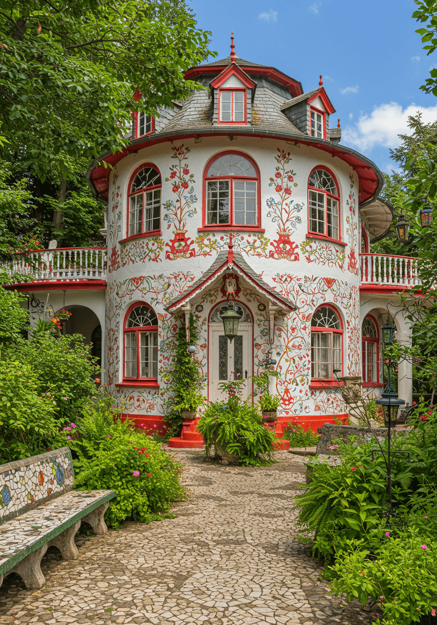 Boho Dreams Built Round A Whimsical Home Full of Color & Soul (5)