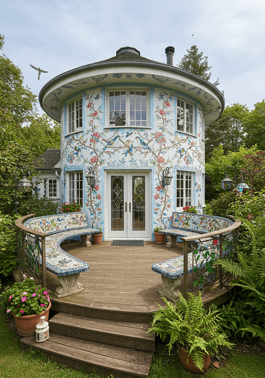 Boho Dreams Built Round A Whimsical Home Full of Color & Soul (6)
