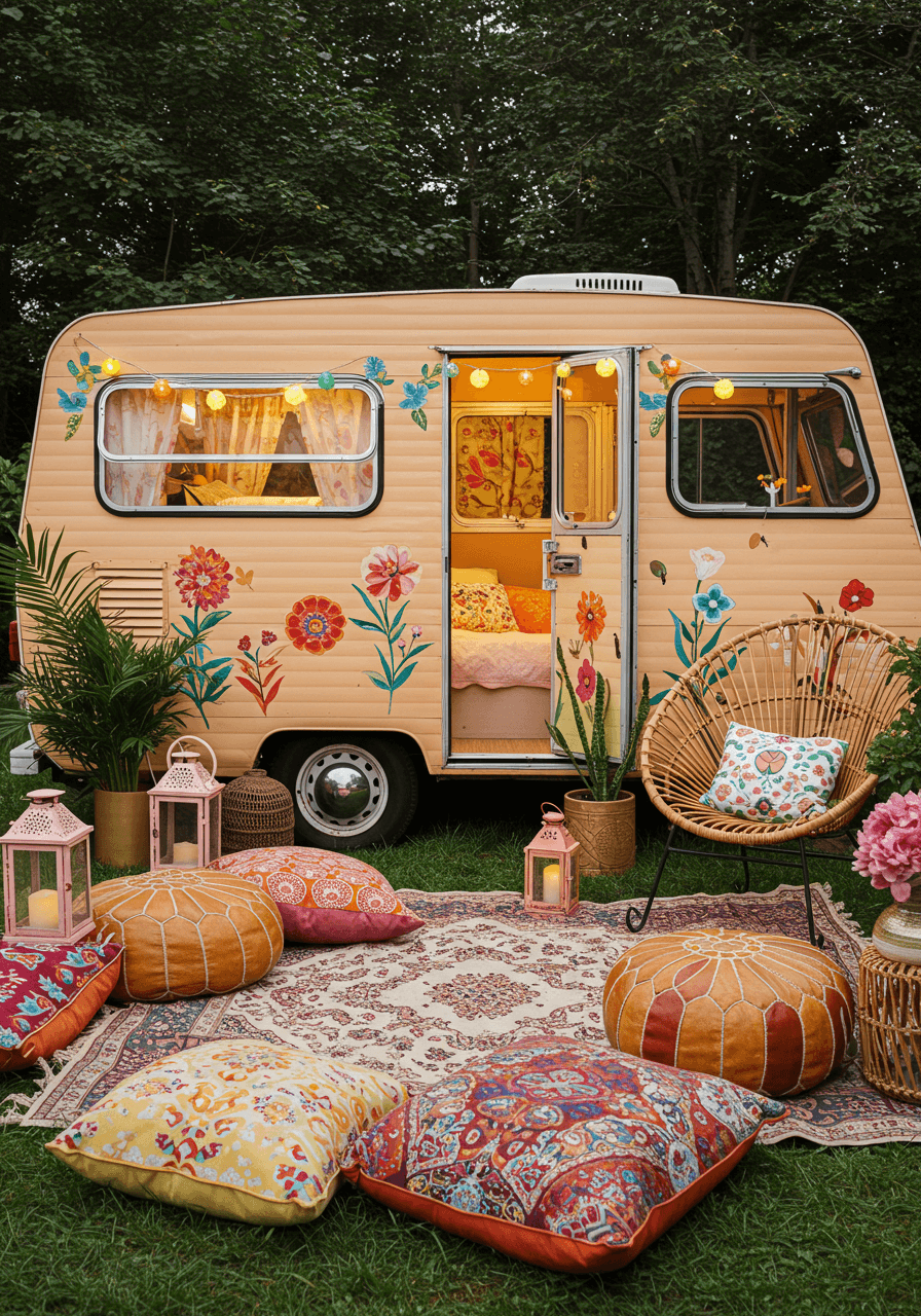 The Bohemian Style Road Home Touring My Hippie Camper (19)