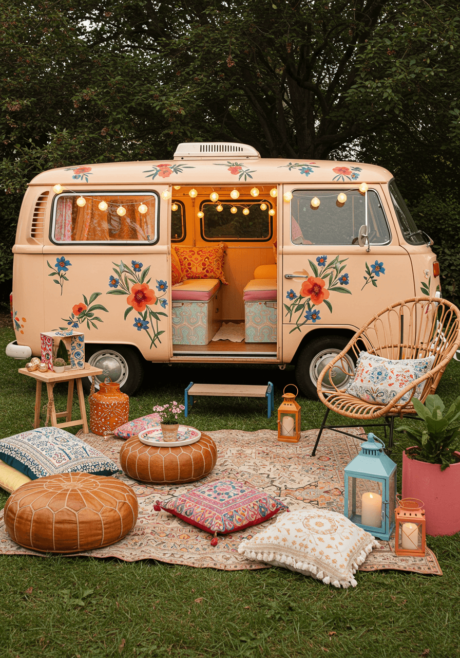 The Bohemian Style Road Home Touring My Hippie Camper (20)