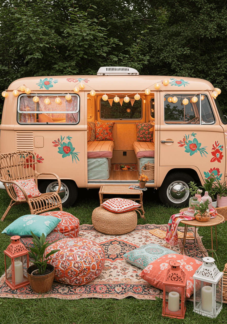 The Bohemian Style Road Home Touring My Hippie Camper (21)