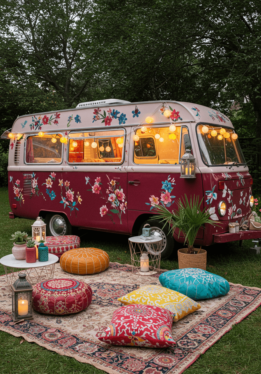 The Bohemian Style Road Home Touring My Hippie Camper (4)