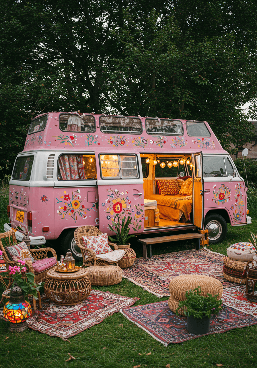 The Bohemian Style Road Home Touring My Hippie Camper (9)
