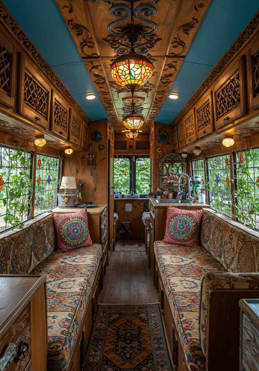 Wanderlust Vibes A Bohemian Style Van Interior Tour (10)