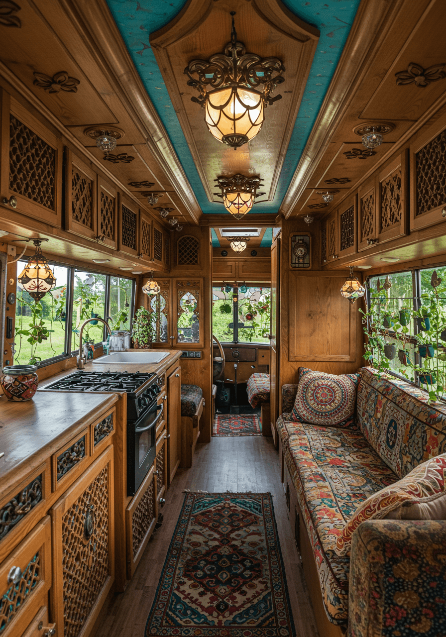 Wanderlust Vibes A Bohemian Style Van Interior Tour (11)