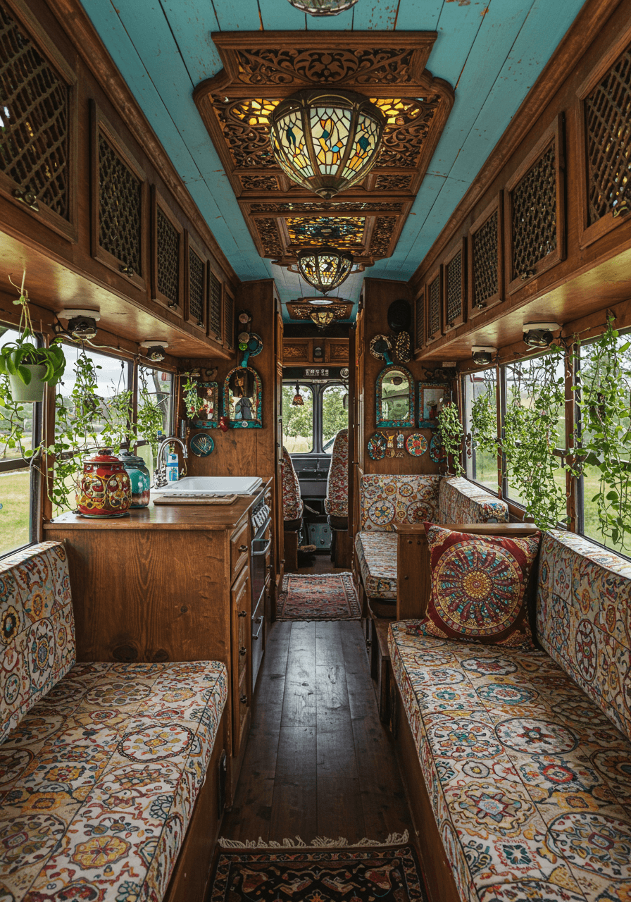 Wanderlust Vibes A Bohemian Style Van Interior Tour (12)