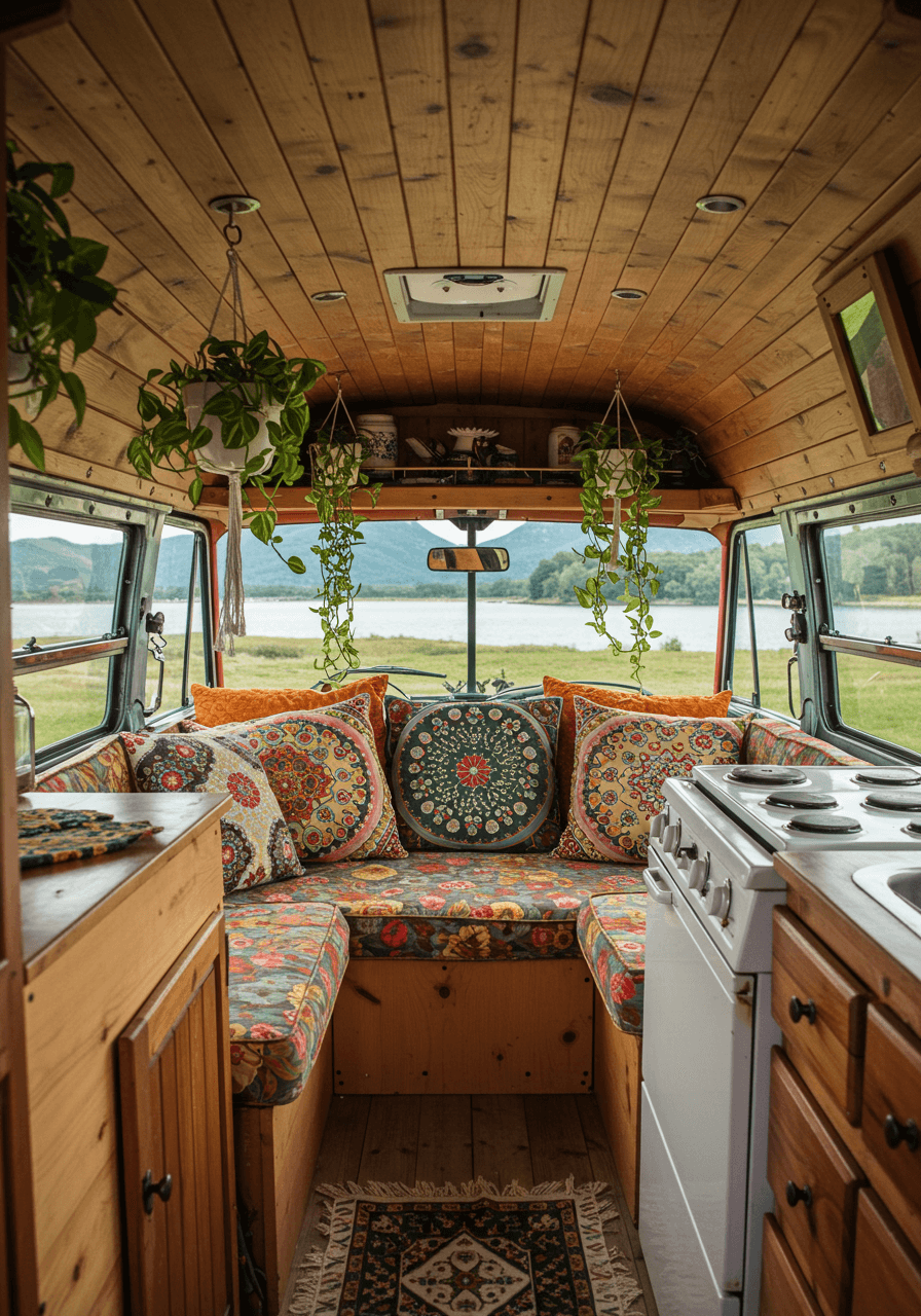 Wanderlust Vibes A Bohemian Style Van Interior Tour (17)