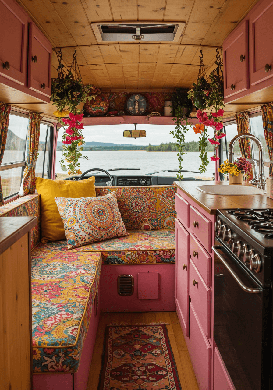 Wanderlust Vibes A Bohemian Style Van Interior Tour (2)