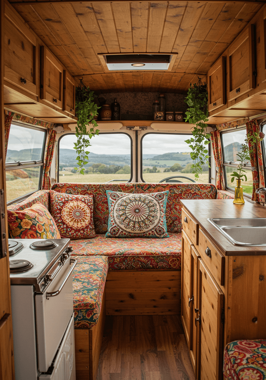 Wanderlust Vibes A Bohemian Style Van Interior Tour (20)