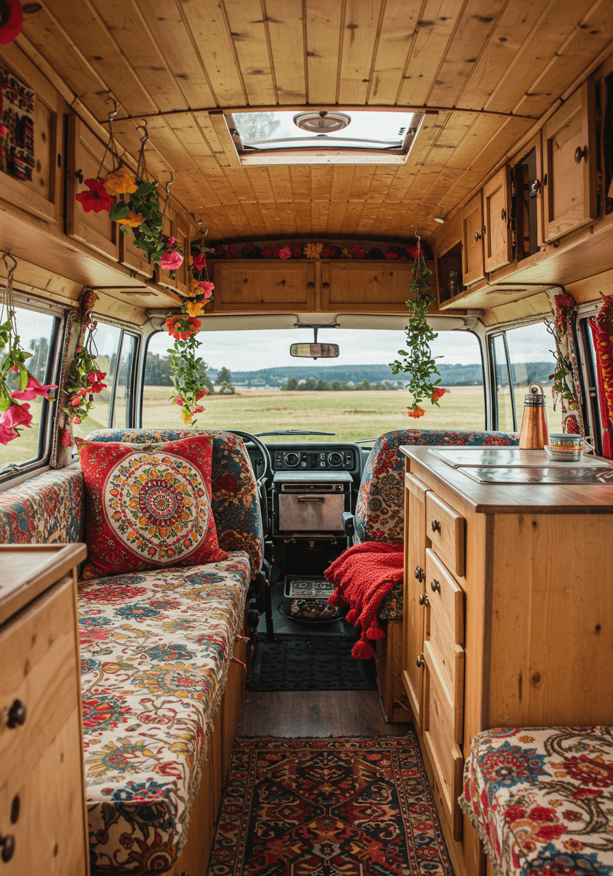 Wanderlust Vibes A Bohemian Style Van Interior Tour (22)