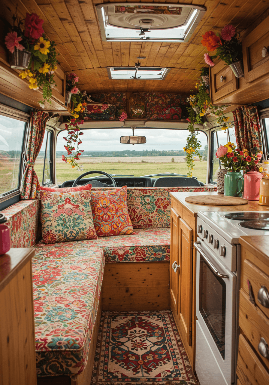 Wanderlust Vibes A Bohemian Style Van Interior Tour (23)