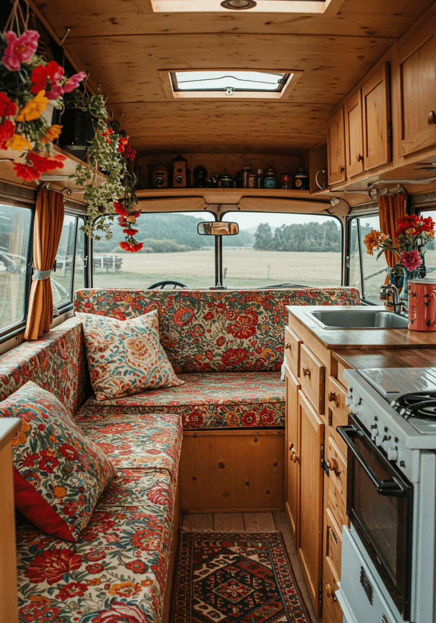 Wanderlust Vibes A Bohemian Style Van Interior Tour (24)