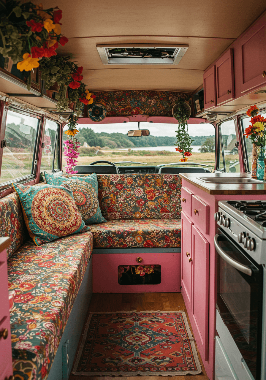 Wanderlust Vibes A Bohemian Style Van Interior Tour (25)