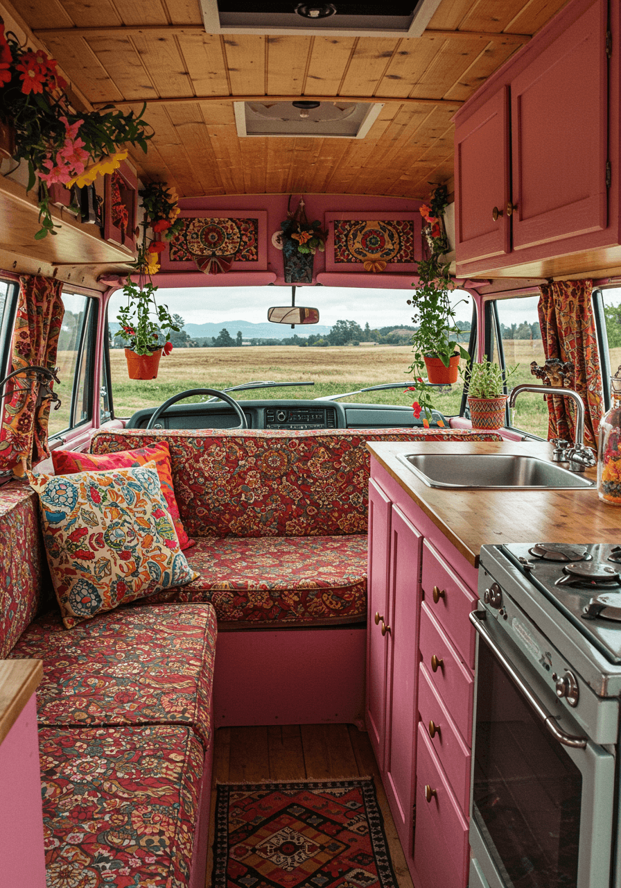 Wanderlust Vibes A Bohemian Style Van Interior Tour (26)