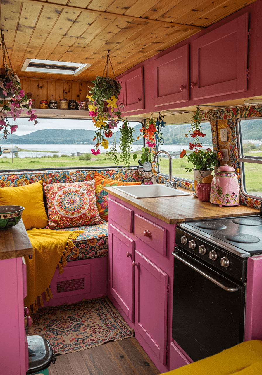 Wanderlust Vibes A Bohemian Style Van Interior Tour (29)