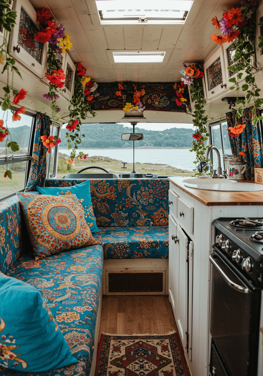 Wanderlust Vibes A Bohemian Style Van Interior Tour (5)