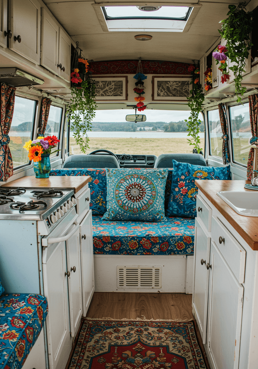 Wanderlust Vibes A Bohemian Style Van Interior Tour (6)