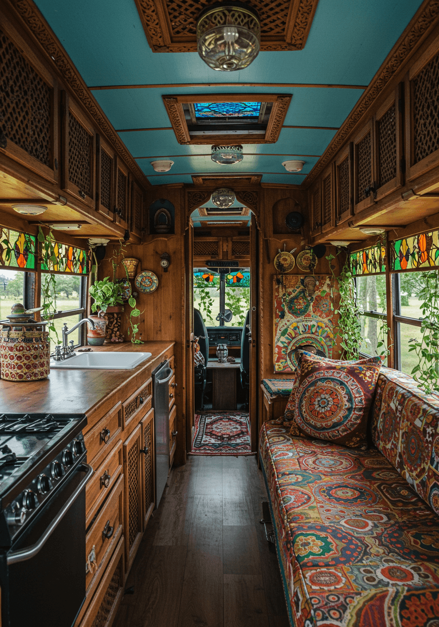 Wanderlust Vibes A Bohemian Style Van Interior Tour (9)