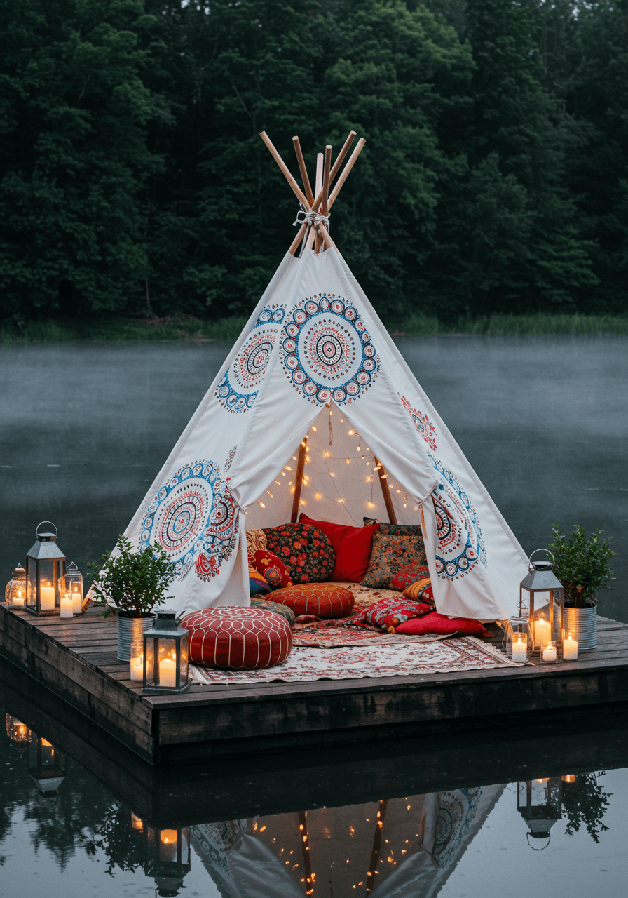 Vibrant Vibes & Boho Dreams The Magic of a Colorful Teepee (10)