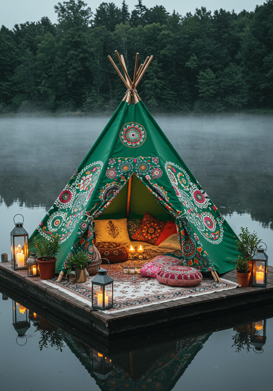 Vibrant Vibes & Boho Dreams The Magic of a Colorful Teepee (13)