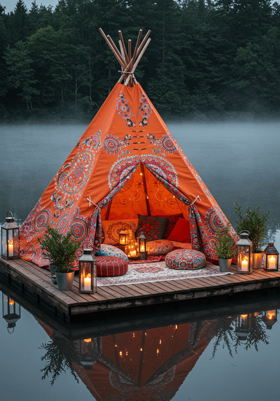 Vibrant Vibes & Boho Dreams The Magic of a Colorful Teepee (17)