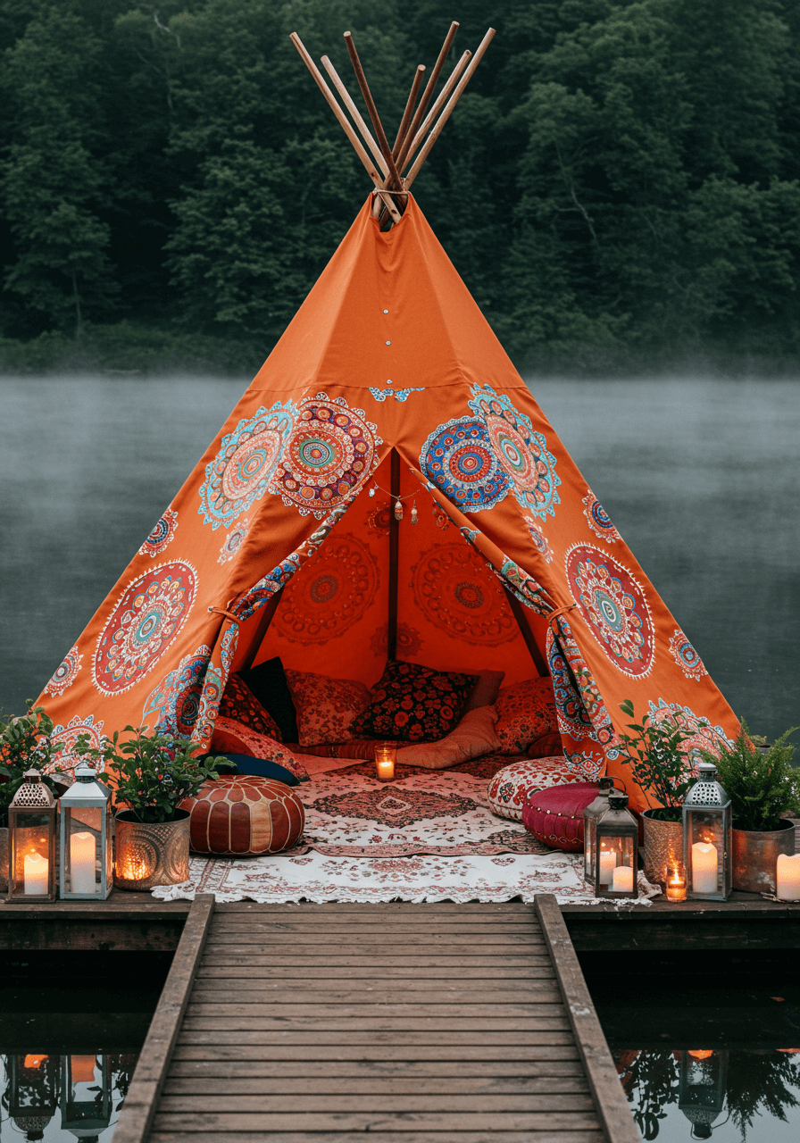 Vibrant Vibes & Boho Dreams The Magic of a Colorful Teepee (19)