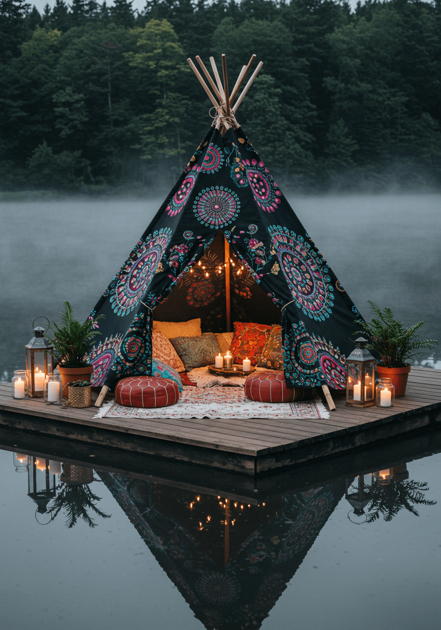 Vibrant Vibes & Boho Dreams The Magic of a Colorful Teepee (7)