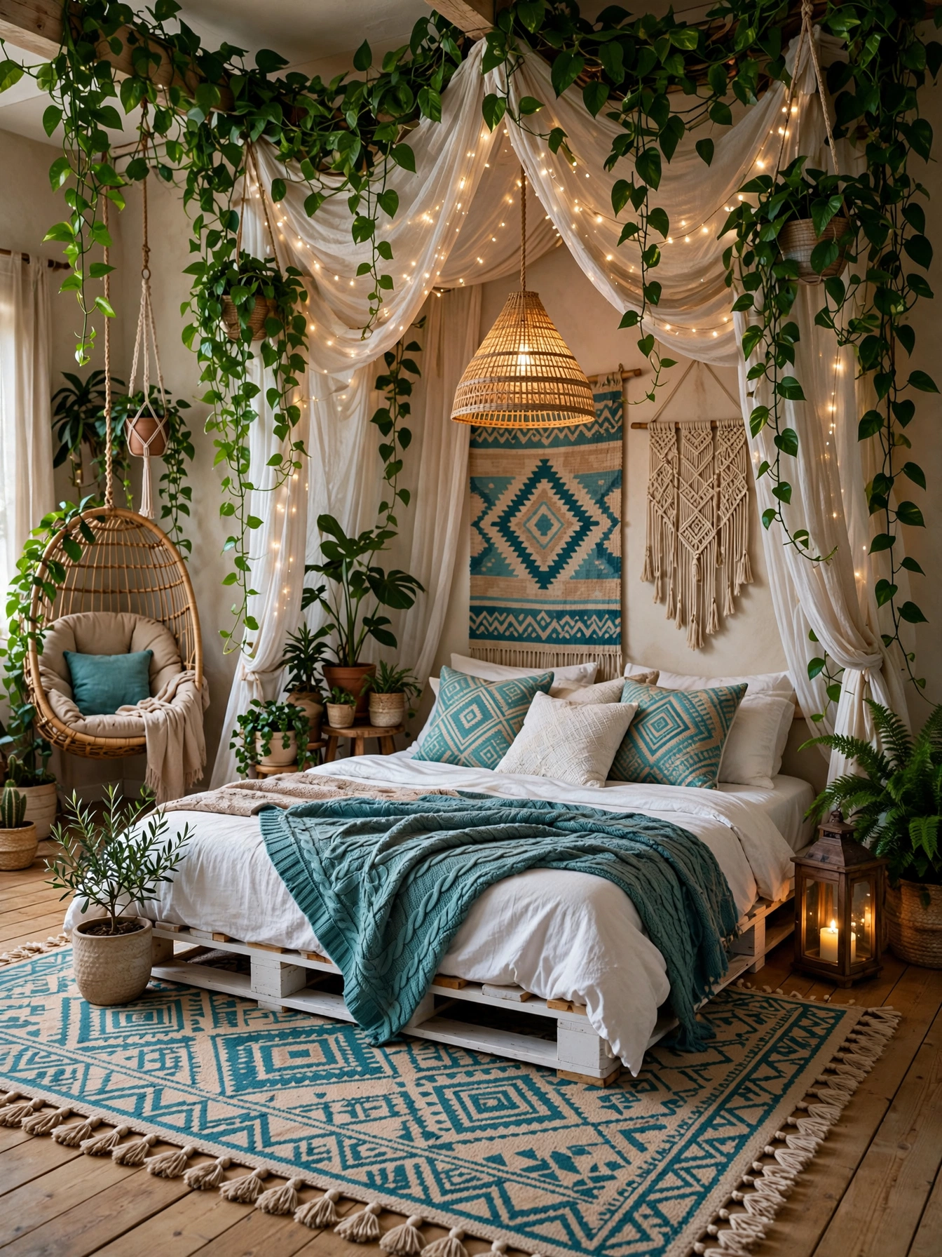 Colorful Boho Bedrooms For A Cozy Home (10)