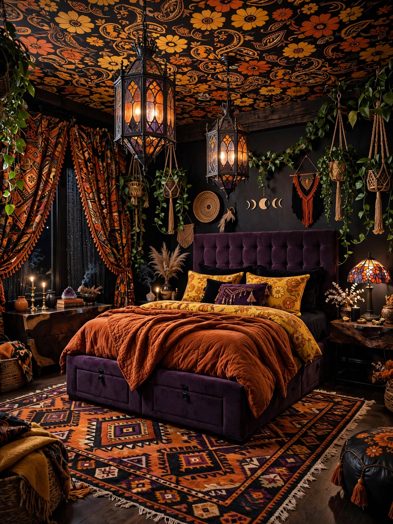 Colorful Boho Bedrooms For A Cozy Home (21)