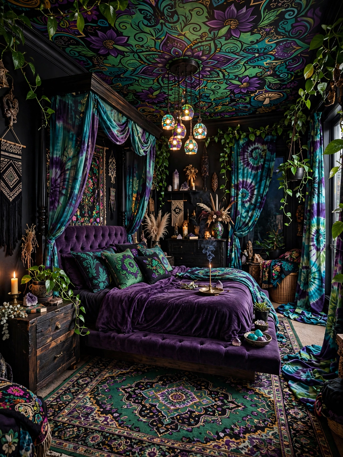 Colorful Boho Bedrooms For A Cozy Home (22)