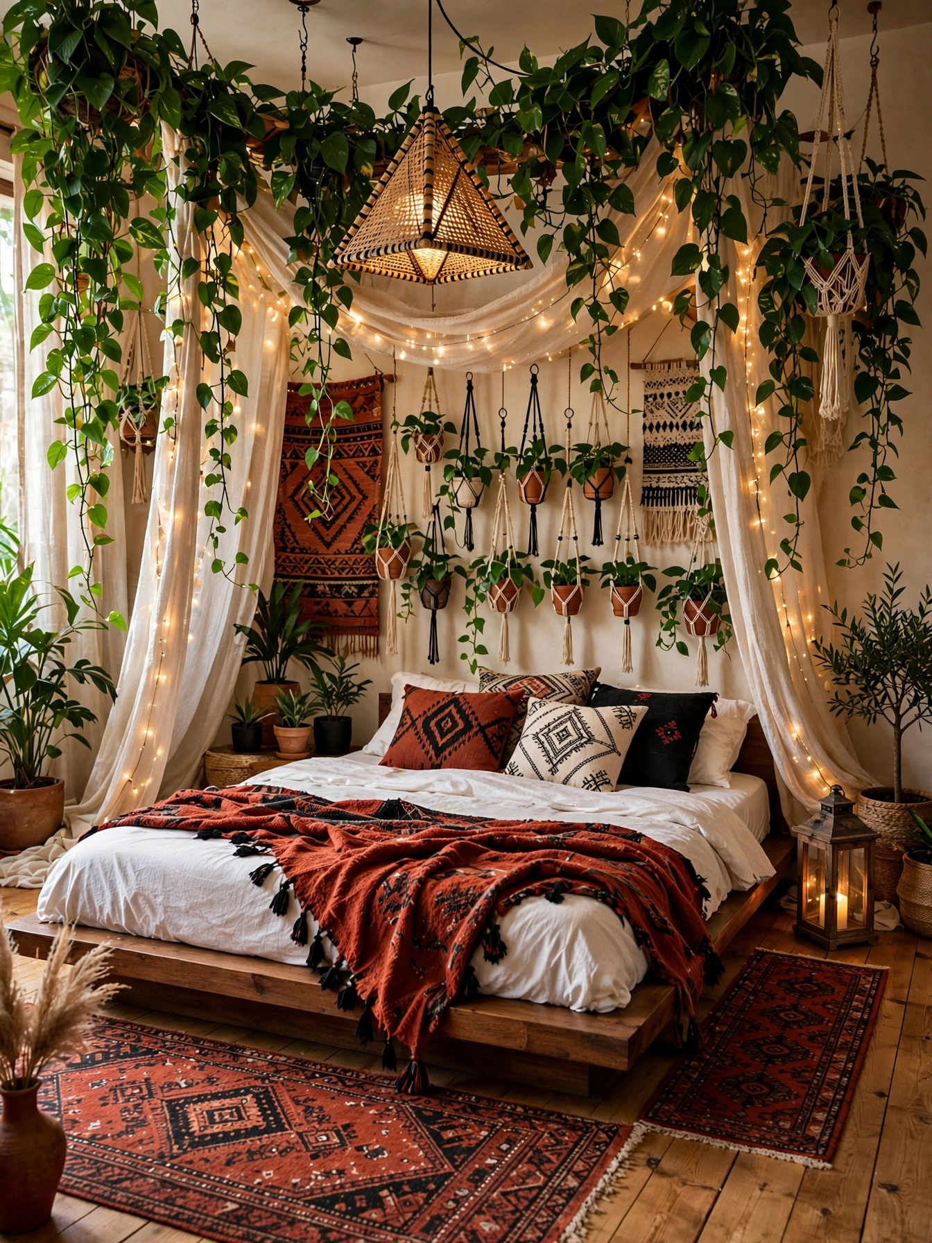 Colorful Boho Bedrooms For A Cozy Home (4)