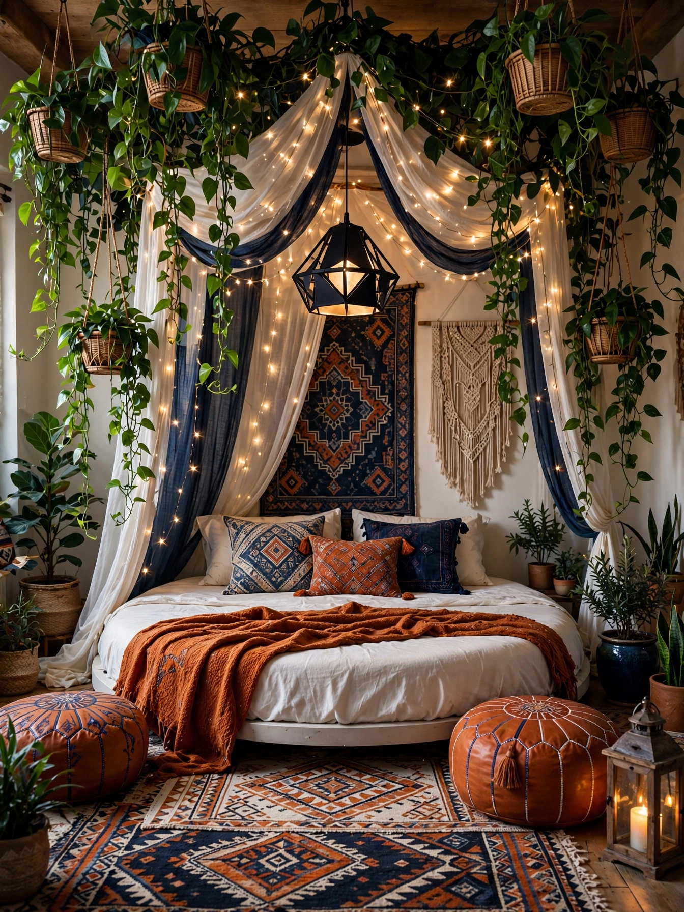 Colorful Boho Bedrooms For A Cozy Home (7)