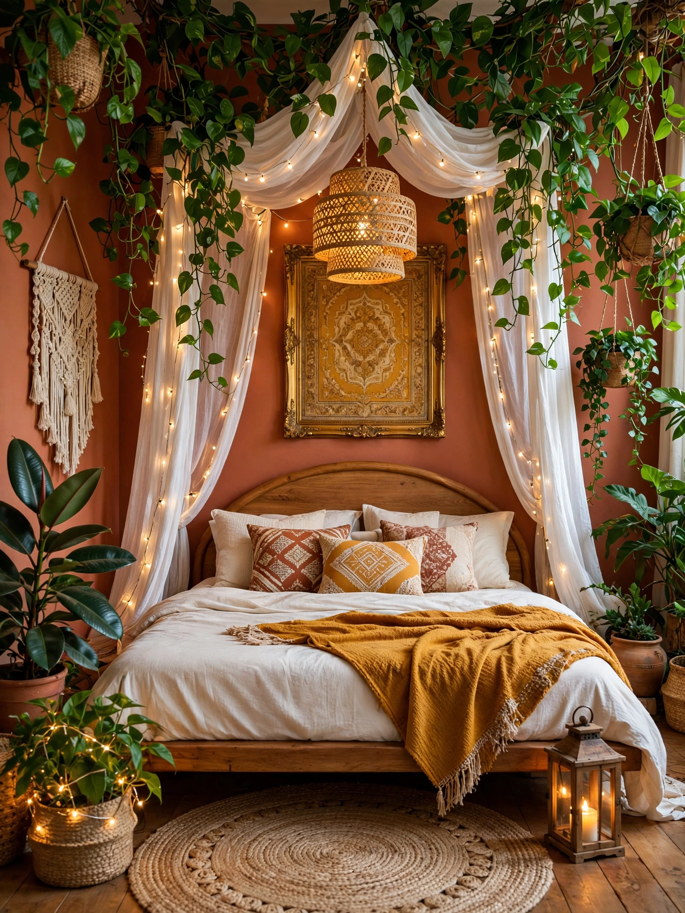 Colorful Boho Bedrooms For A Cozy Home (8)