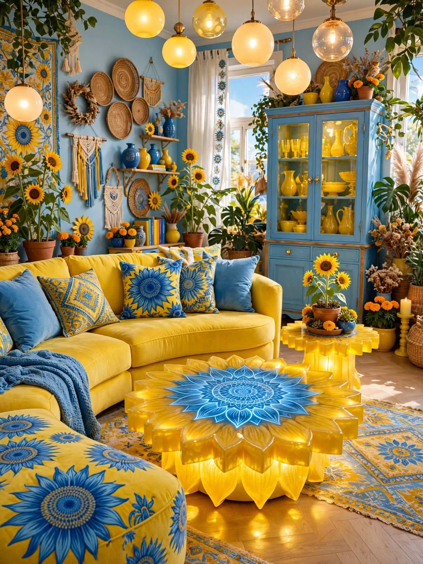 Bohemian Living Room Ideas for a Cozy, Colorful Home (1)