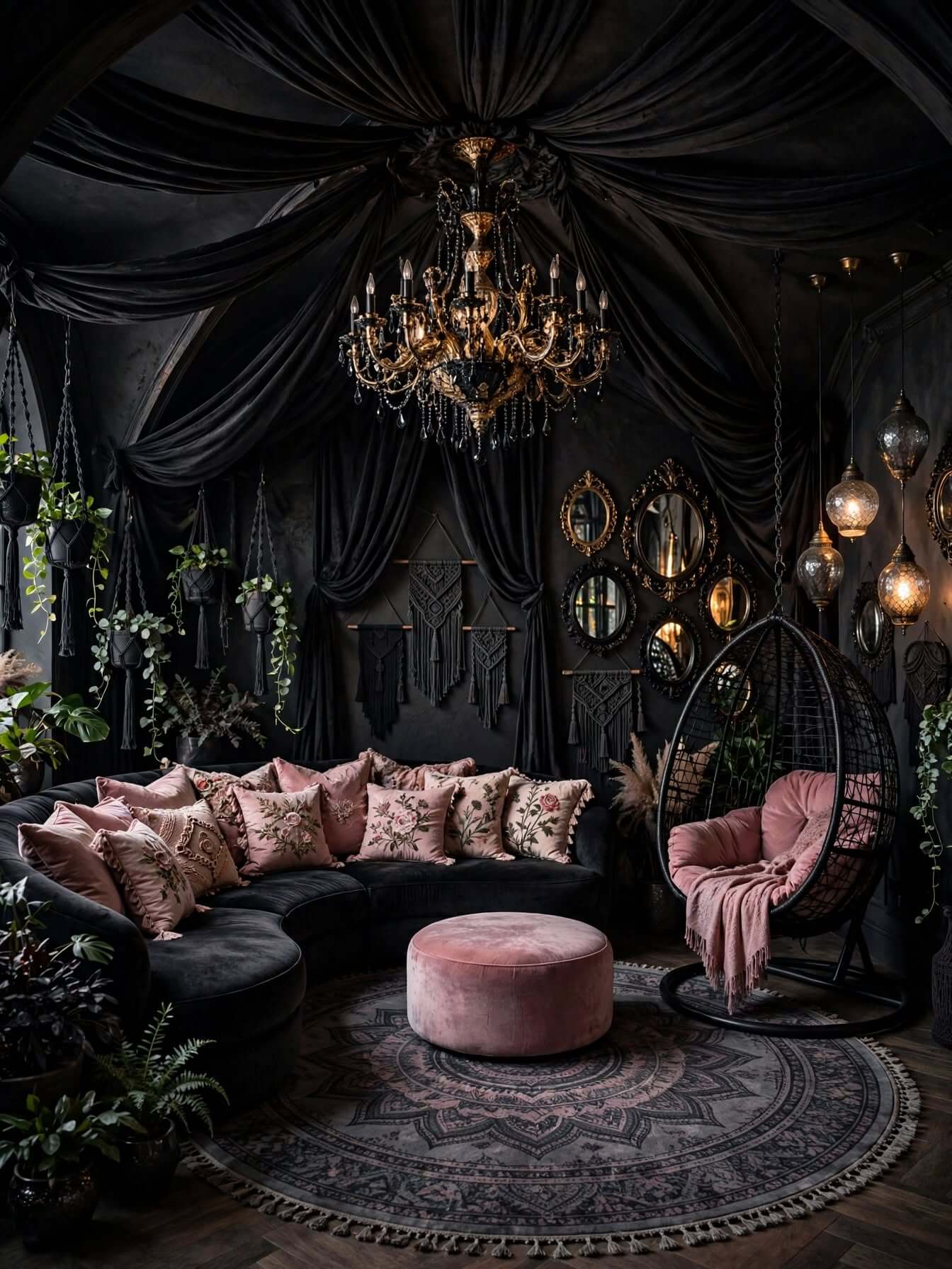 Bohemian Living Room Ideas for a Cozy, Colorful Home (12)