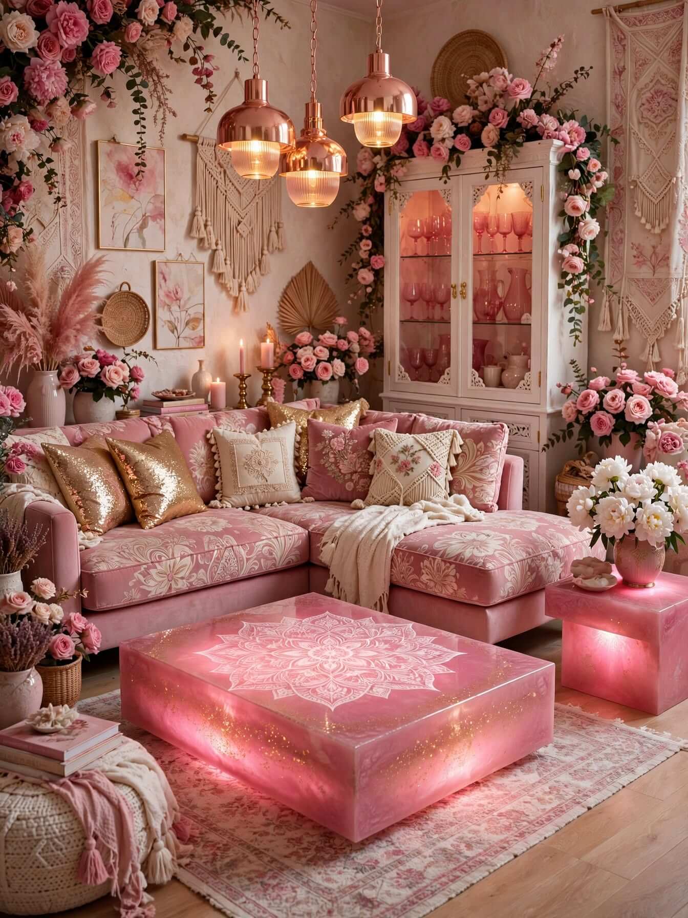 Bohemian Living Room Ideas for a Cozy, Colorful Home (16)