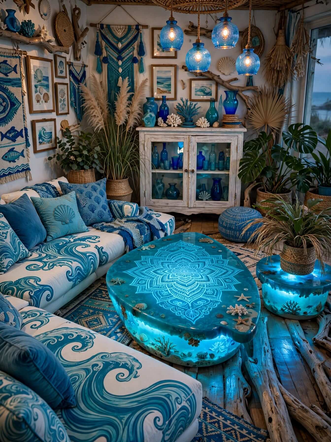 Bohemian Living Room Ideas for a Cozy, Colorful Home (16)