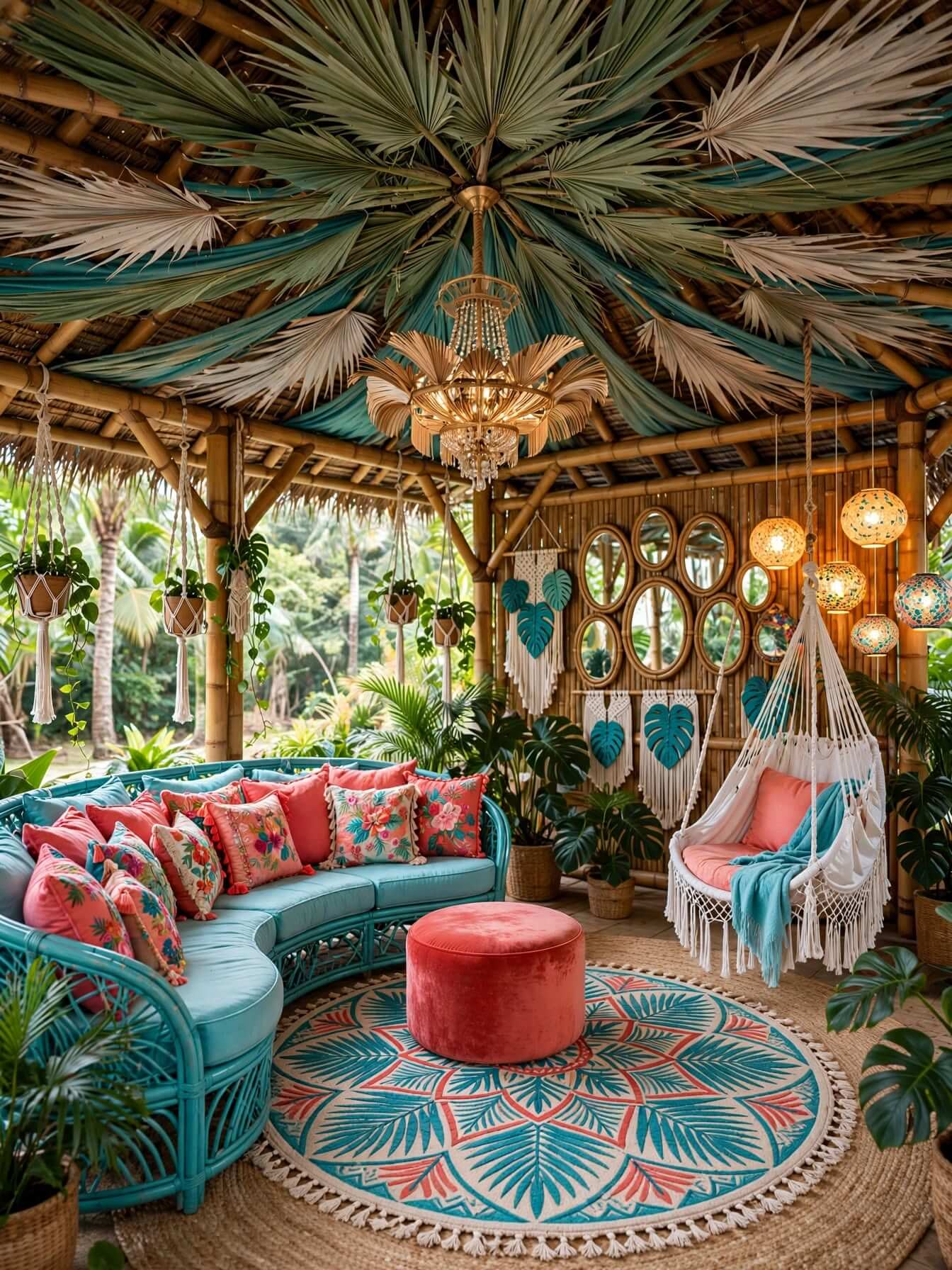 Bohemian Living Room Ideas for a Cozy, Colorful Home (2)
