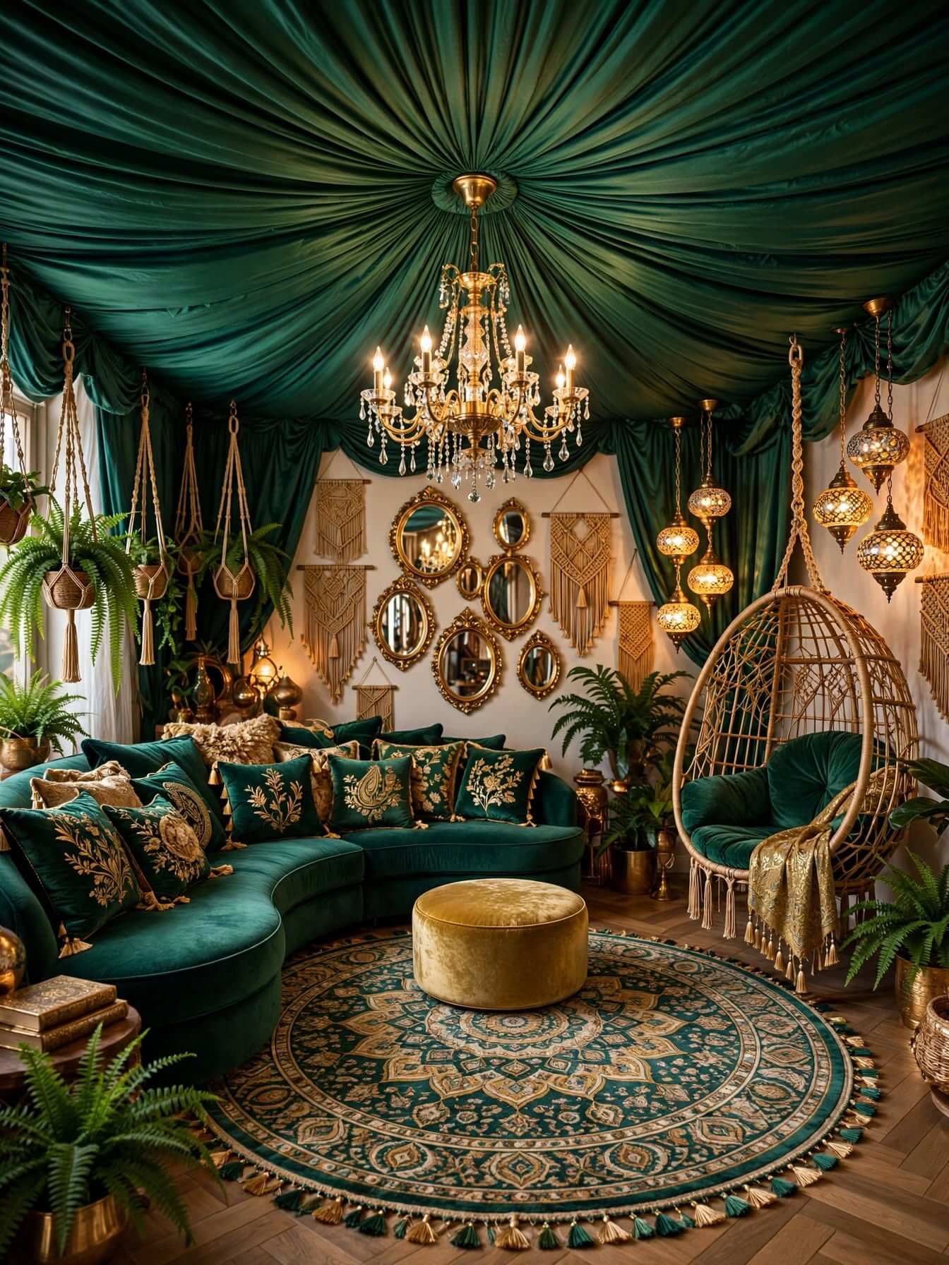 Bohemian Living Room Ideas for a Cozy, Colorful Home (20)