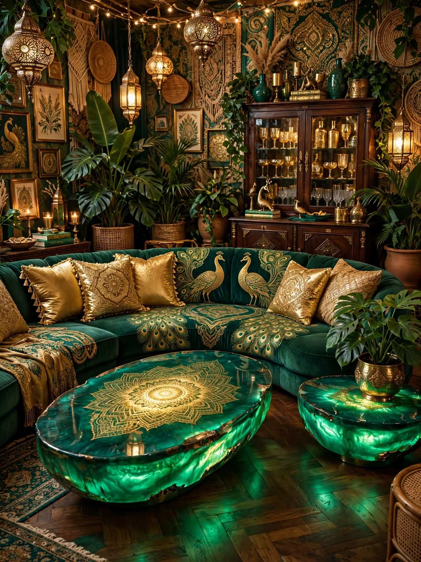 Bohemian Living Room Ideas for a Cozy, Colorful Home (21)
