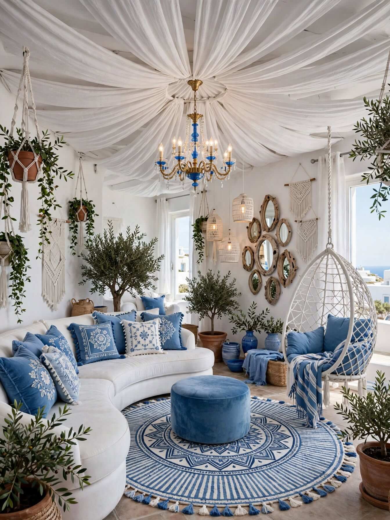 Bohemian Living Room Ideas for a Cozy, Colorful Home (27)