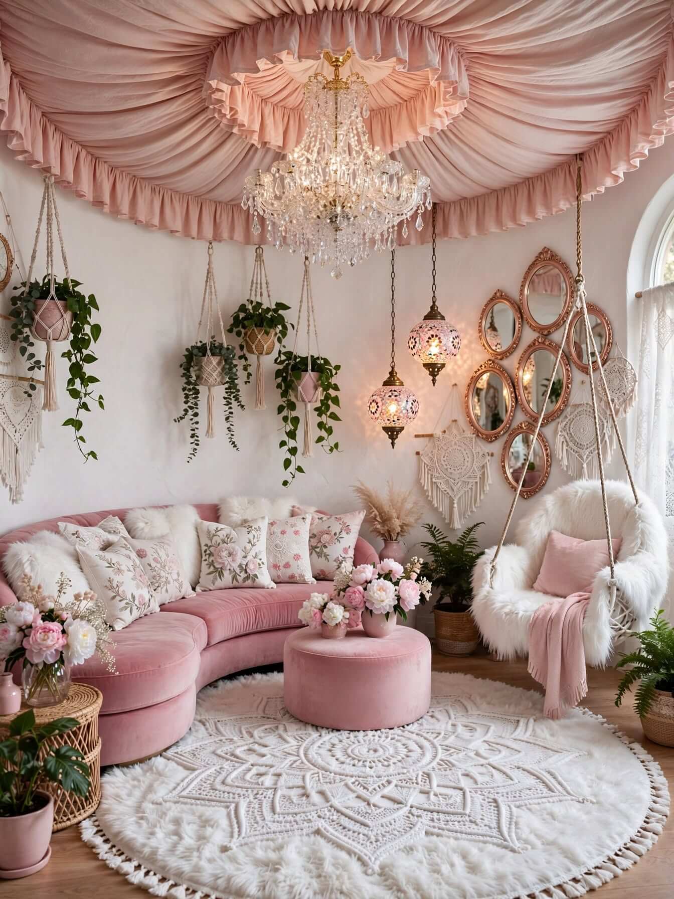 Bohemian Living Room Ideas for a Cozy, Colorful Home (3)