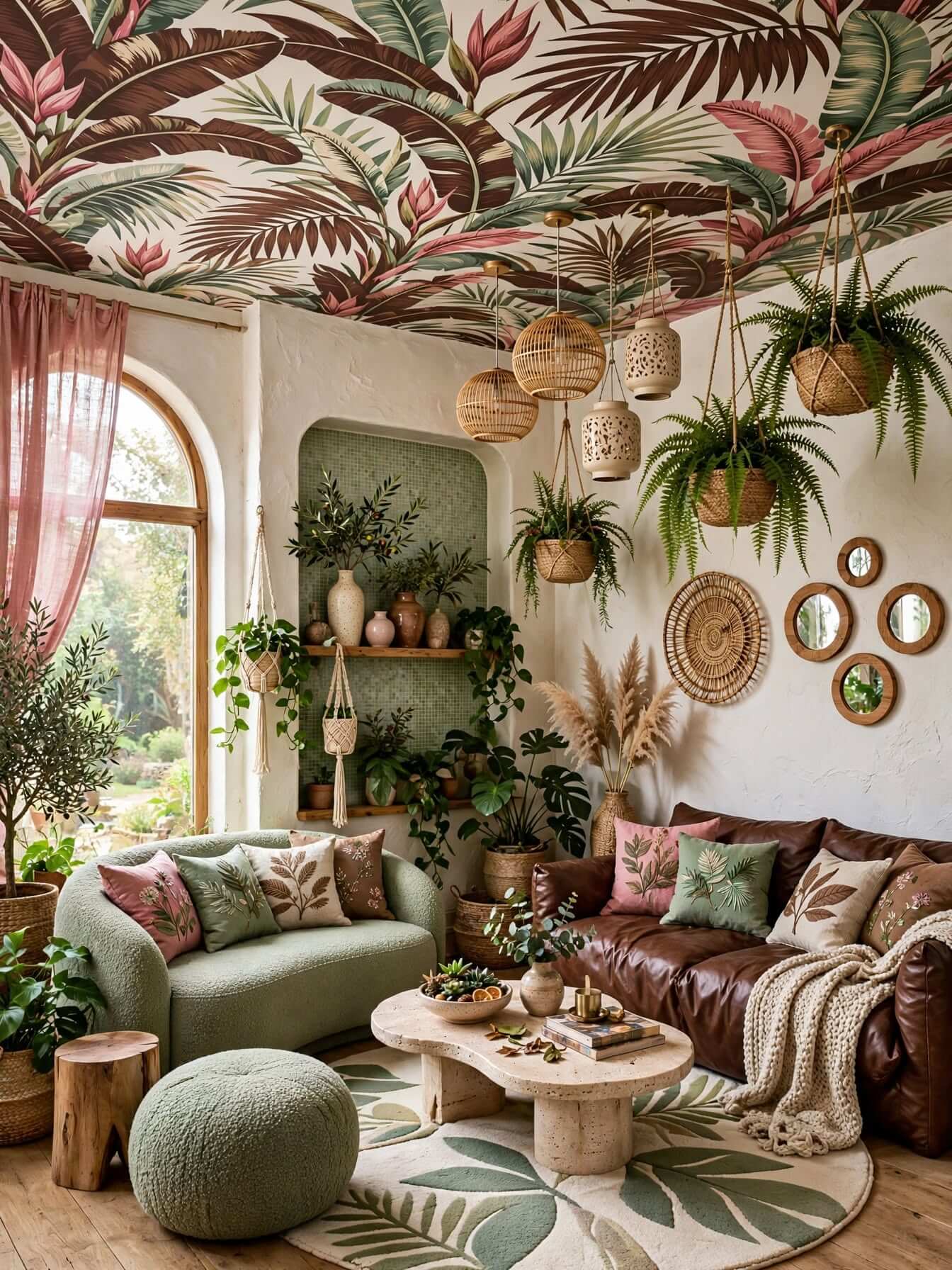 Bohemian Living Room Ideas for a Cozy, Colorful Home (8)