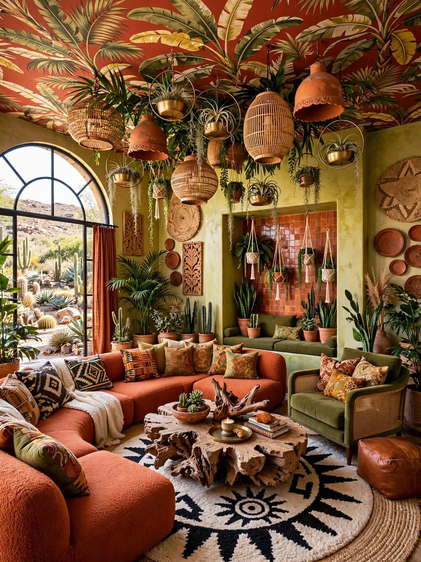 Bohemian Living Room Ideas for a Cozy, Colorful Home (9)